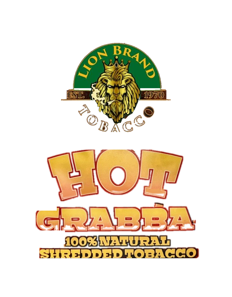 Hot Grabba, Lion Brand Tobacco, 100% natural shredded tobacco